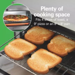 Toasters Hamilton Beach Sure Crisp 1120 W 4-Slice Stainless Steel Toaster Oven With Air Fry -Costway Shop stainless steel hamilton beach toaster ovens 31403 1f 1000