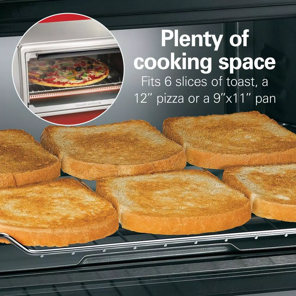 Hamilton Beach Sure Crisp 1440 W 6-Slice Stainless Steel Toaster Oven with Air Fry Toasters Hamilton Beach Sure Crisp 1440 W 6-Slice Stainless Steel Toaster Oven With Air Fry -Costway Shop stainless steel hamilton beach toaster ovens 31413 1f 1000