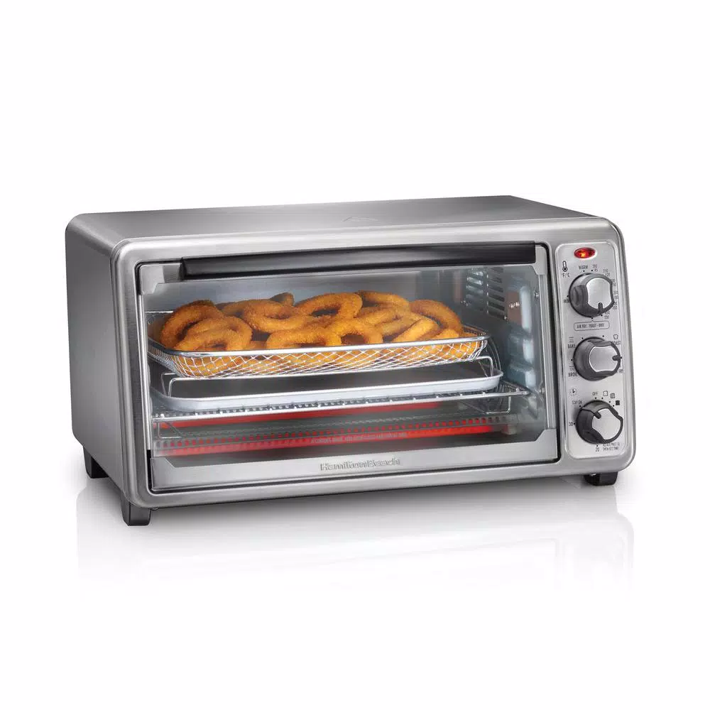 Hamilton Beach Sure Crisp 1440 W 6-Slice Stainless Steel Toaster Oven with Air Fry Toasters Hamilton Beach Sure Crisp 1440 W 6-Slice Stainless Steel Toaster Oven With Air Fry -Costway Shop stainless steel hamilton beach toaster ovens 31413 c3 1000