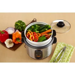 Cookers IMUSA 20-Cup Stainless Steel Rice Cooker With Non-Stick Interior 17 Cookers IMUSA 20-Cup Stainless Steel Rice Cooker With Non-Stick Interior -Costway Shop stainless steel imusa rice cookers gau 00023 31 1000