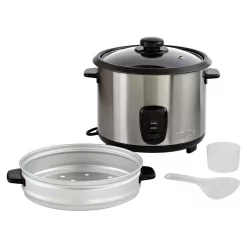 Cookers IMUSA 20-Cup Stainless Steel Rice Cooker With Non-Stick Interior