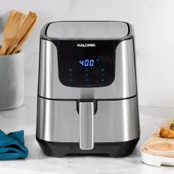 Air Fryers KALORIK 6 Qt. Stainless Steel Digital Air Fryer Toaster Oven With Trivet 15 Air Fryers KALORIK 6 Qt. Stainless Steel Digital Air Fryer Toaster Oven With Trivet -Costway Shop stainless steel kalorik air fryers ft 47477 ss 31 1000