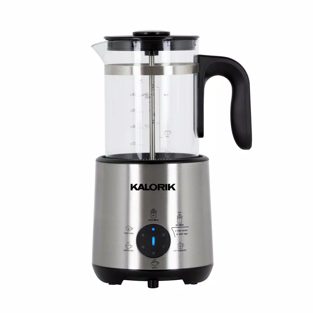 KALORIK Bartista 3-Cup Stainless Steel Electric French Press Coffee Maker Coffee Makers KALORIK Bartista 3-Cup Stainless Steel Electric French Press Coffee Maker -Costway Shop stainless steel kalorik drip coffee makers drm 45395 ss 64 1000