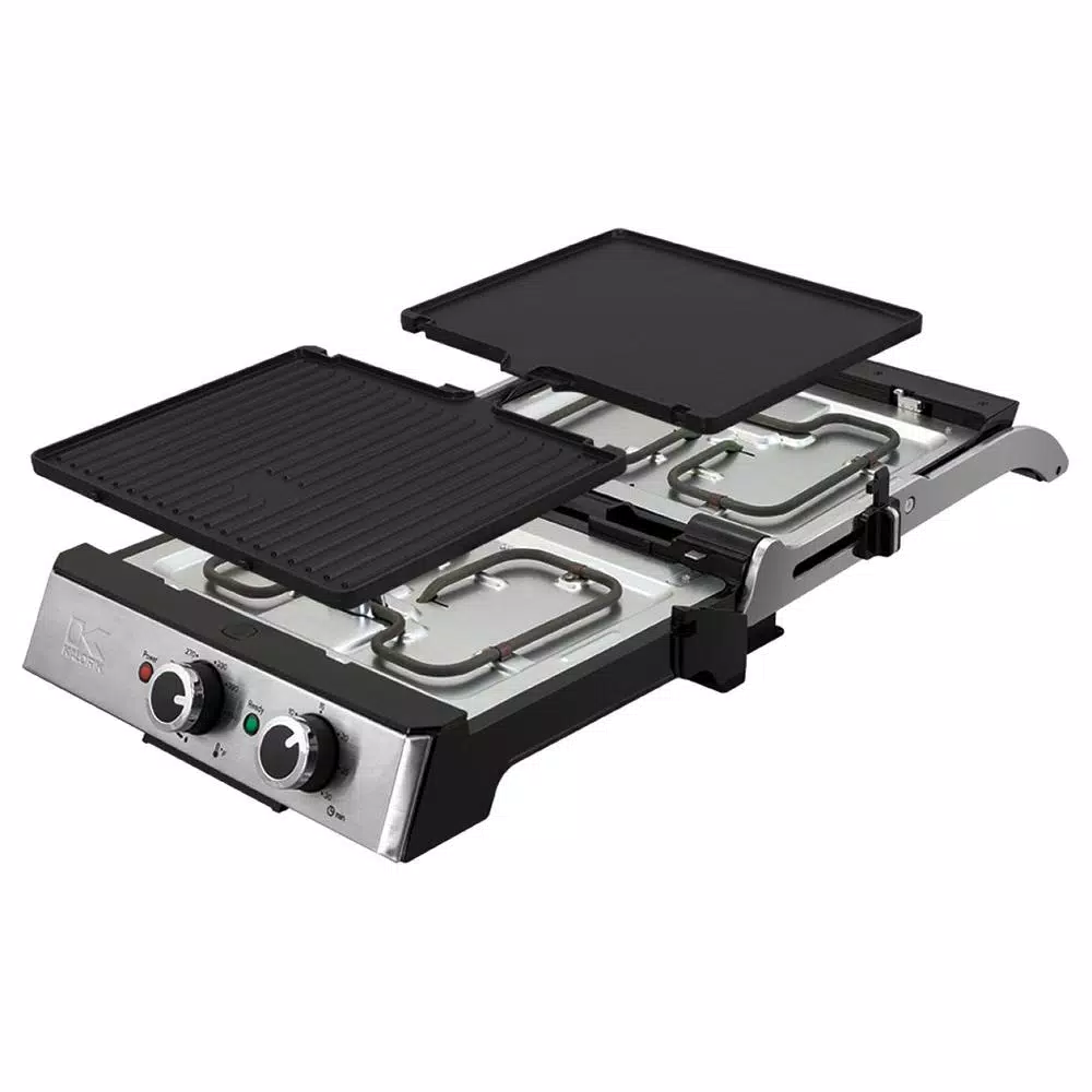 KALORIK Eat Smart 200 sq. in. Stainless Steel Non-Stick Indoor Grill Electric Skillets & Indoor Grills KALORIK Eat Smart 200 Sq. In. Stainless Steel Non-Stick Indoor Grill -Costway Shop stainless steel kalorik indoor grills fhg 43302 ss 44 1000