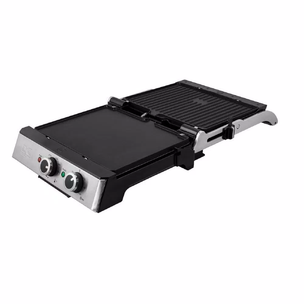 KALORIK Eat Smart 200 sq. in. Stainless Steel Non-Stick Indoor Grill Electric Skillets & Indoor Grills KALORIK Eat Smart 200 Sq. In. Stainless Steel Non-Stick Indoor Grill -Costway Shop stainless steel kalorik indoor grills fhg 43302 ss 4f 1000