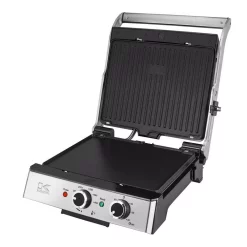 Electric Skillets & Indoor Grills KALORIK Eat Smart 200 Sq. In. Stainless Steel Non-Stick Indoor Grill 3 Electric Skillets & Indoor Grills KALORIK Eat Smart 200 Sq. In. Stainless Steel Non-Stick Indoor Grill -Costway Shop stainless steel kalorik indoor grills fhg 43302 ss c3 1000