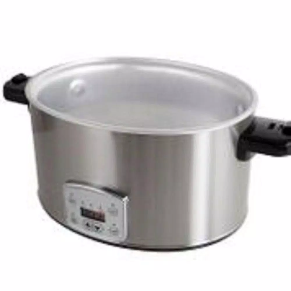 KALORIK 8 Qt. Stainless Steel Slow Cooker with Cool-Touch Handles Cookers KALORIK 8 Qt. Stainless Steel Slow Cooker With Cool-Touch Handles -Costway Shop stainless steel kalorik slow cookers sc 41175 ss 1f 1000