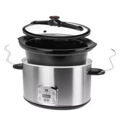 Cookers KALORIK 8 Qt. Stainless Steel Slow Cooker With Cool-Touch Handles 4 Cookers KALORIK 8 Qt. Stainless Steel Slow Cooker With Cool-Touch Handles -Costway Shop stainless steel kalorik slow cookers sc 41175 ss 4f 1000