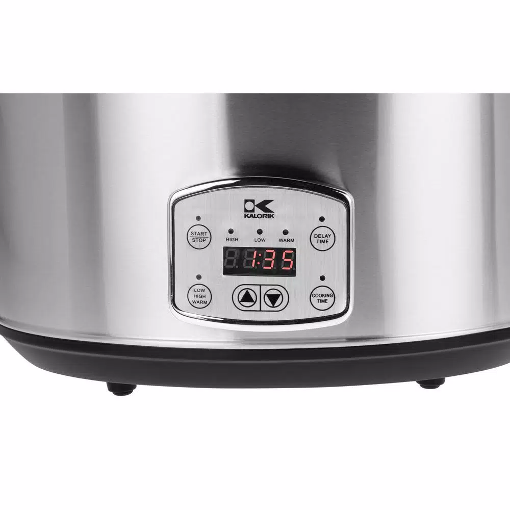 KALORIK 8 Qt. Stainless Steel Slow Cooker with Cool-Touch Handles Cookers KALORIK 8 Qt. Stainless Steel Slow Cooker With Cool-Touch Handles -Costway Shop stainless steel kalorik slow cookers sc 41175 ss c3 1000