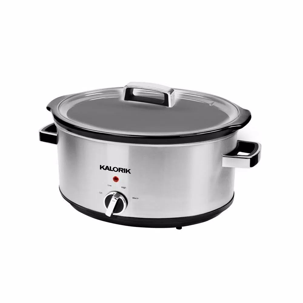 Cookers KALORIK 6.5 Qt. Stainless Steel Slow Cooker 3 Cookers KALORIK 6.5 Qt. Stainless Steel Slow Cooker