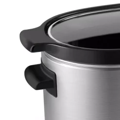 Cookers KitchenAid 6 Qt. Stainless Steel Slow Cooker With Glass Lid And Built-In Timer -Costway Shop stainless steel kitchenaid slow cookers ksc6223ss 4f 1000