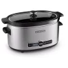 Cookers KitchenAid 6 Qt. Programmable Stainless Steel Slow Cooker With Built-In Timer And Temperature Settings -Costway Shop stainless steel kitchenaid slow cookers ksc6223ss 64 1000 1
