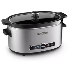 Cookers KitchenAid 6 Qt. Programmable Stainless Steel Slow Cooker With Built-In Timer And Temperature Settings