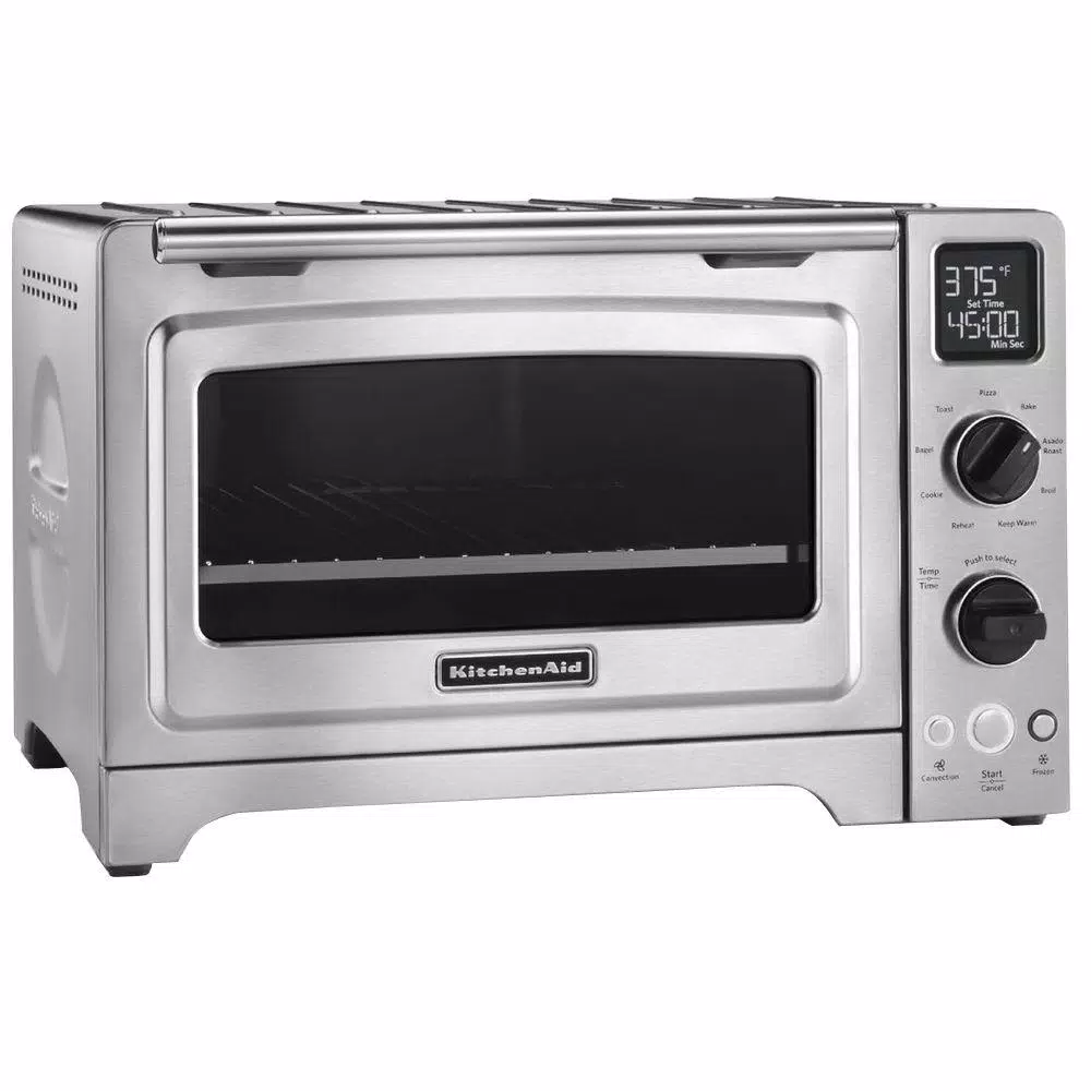 KitchenAid 1800 W 4-Slice Stainless Steel Convection Toaster Oven Toasters KitchenAid 1800 W 4-Slice Stainless Steel Convection Toaster Oven -Costway Shop stainless steel kitchenaid toaster ovens kco273ss 64 1000