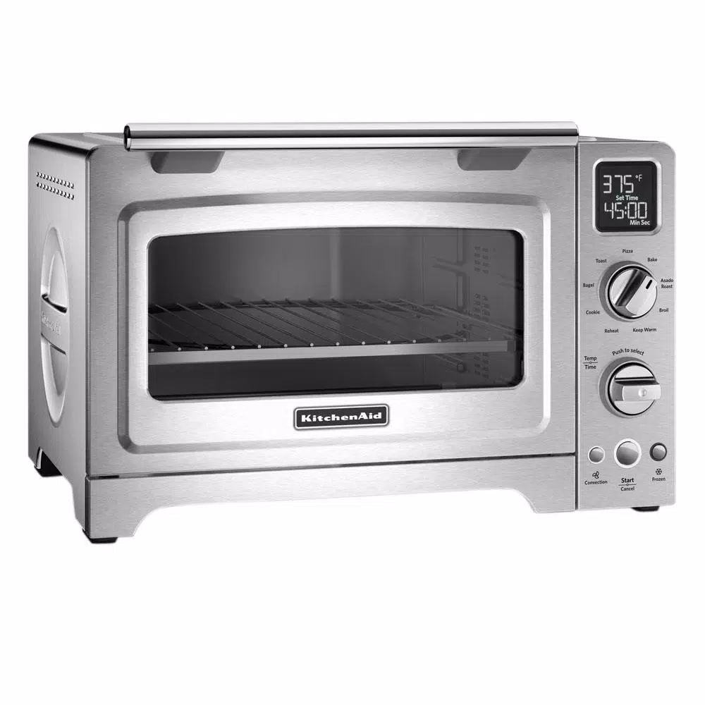 KitchenAid 2000 W 4-Slice Stainless Steel Convection Toaster Oven Toasters KitchenAid 2000 W 4-Slice Stainless Steel Convection Toaster Oven -Costway Shop stainless steel kitchenaid toaster ovens kco275ss e1 1000