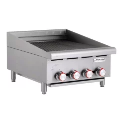Electric Skillets & Indoor Grills Magic Chef 24 In. Commercial Countertop Radiant Char Broiler -Costway Shop stainless steel magic chef electric griddles mcccb24a 40 1000