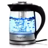 Electric Kettles MegaChef 7.6 Cup Stainless Steel Cordless Electric Kettle With LED Base -Costway Shop stainless steel megachef electric kettles 985111762m 64 1000