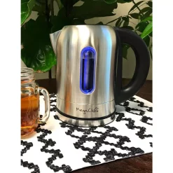 Electric Kettles MegaChef 1.7 L Stainless Steel Electric Tea Kettle With 5 Preset Temperatures