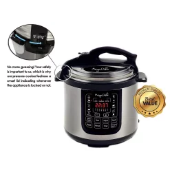 Cookers MegaChef 8 Qt. Stainless Steel Electric Pressure Cooker With Stainless Steel Pot 5 Cookers MegaChef 8 Qt. Stainless Steel Electric Pressure Cooker With Stainless Steel Pot -Costway Shop stainless steel megachef electric pressure cookers 98599676m a0 1000