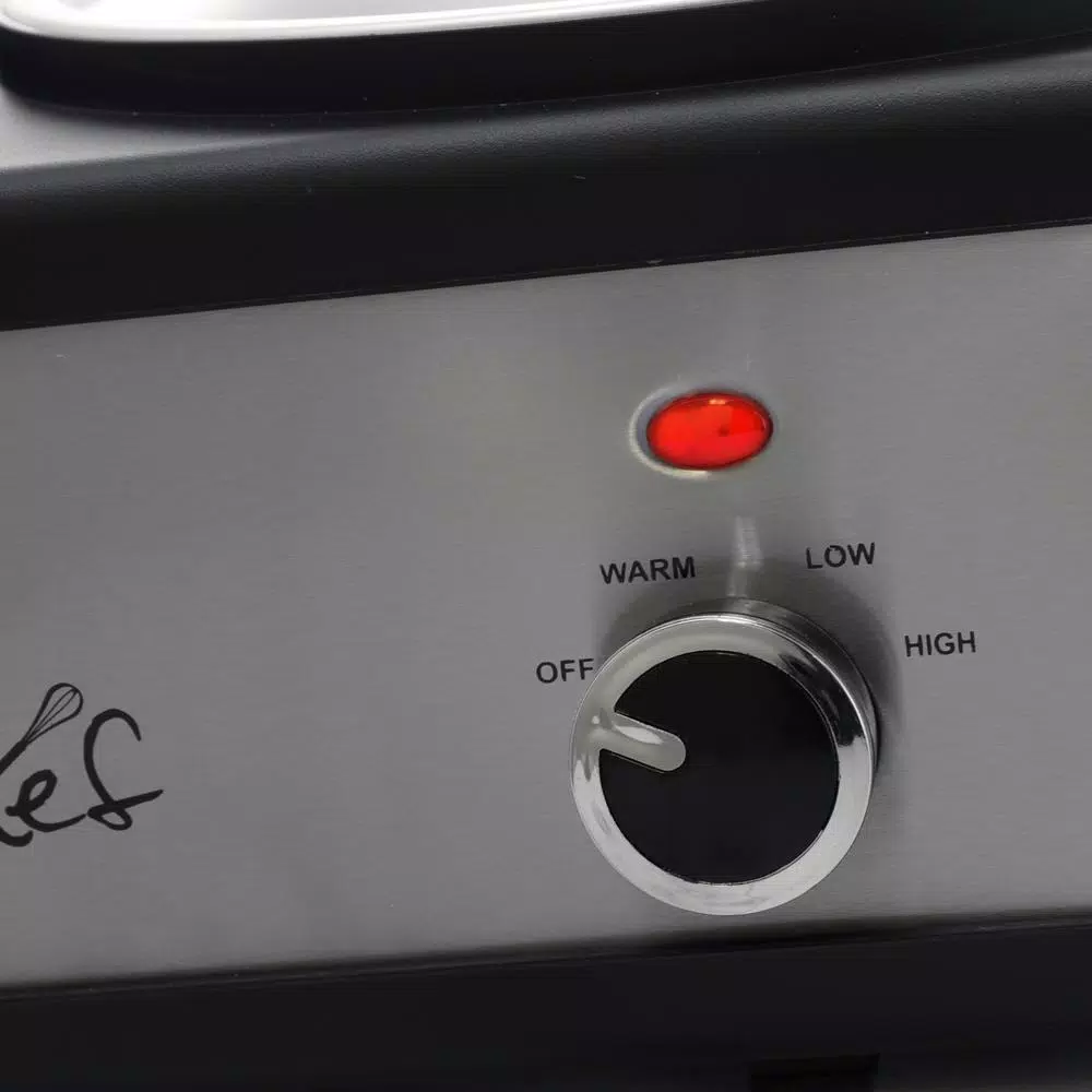 MegaChef 7.5 Qt. Stainless Steel Slow Cooker with 3 Crocks and Keep Warm Setting Cookers MegaChef 7.5 Qt. Stainless Steel Slow Cooker With 3 Crocks And Keep Warm Setting -Costway Shop stainless steel megachef slow cookers 985109458m 4f 1000