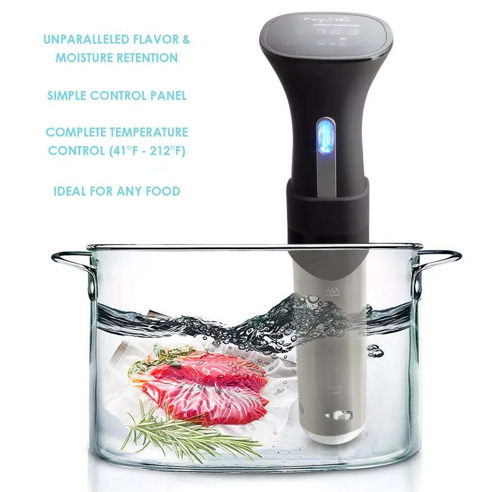 MegaChef Immersion Circulation Precision Stainless Steel Sous-Vide Cooker Cookers MegaChef Immersion Circulation Precision Stainless Steel Sous-Vide Cooker -Costway Shop stainless steel megachef slow cookers 985109611m 44 1000