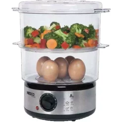 Cookers Nesco 5 Qt. Stainless Steel Food Steamer And Rice Cooker -Costway Shop stainless steel nesco rice cookers st 25f 1f 1000