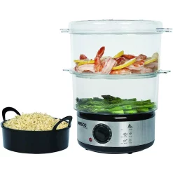 Cookers Nesco 5 Qt. Stainless Steel Food Steamer And Rice Cooker -Costway Shop stainless steel nesco rice cookers st 25f 4f 1000