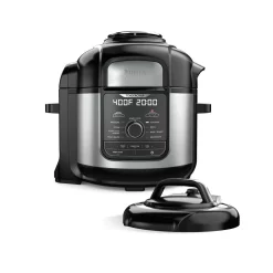 Cookers NINJA Foodi Deluxe 8 Qt. Black Electric Pressure Cooker And Air Fryer