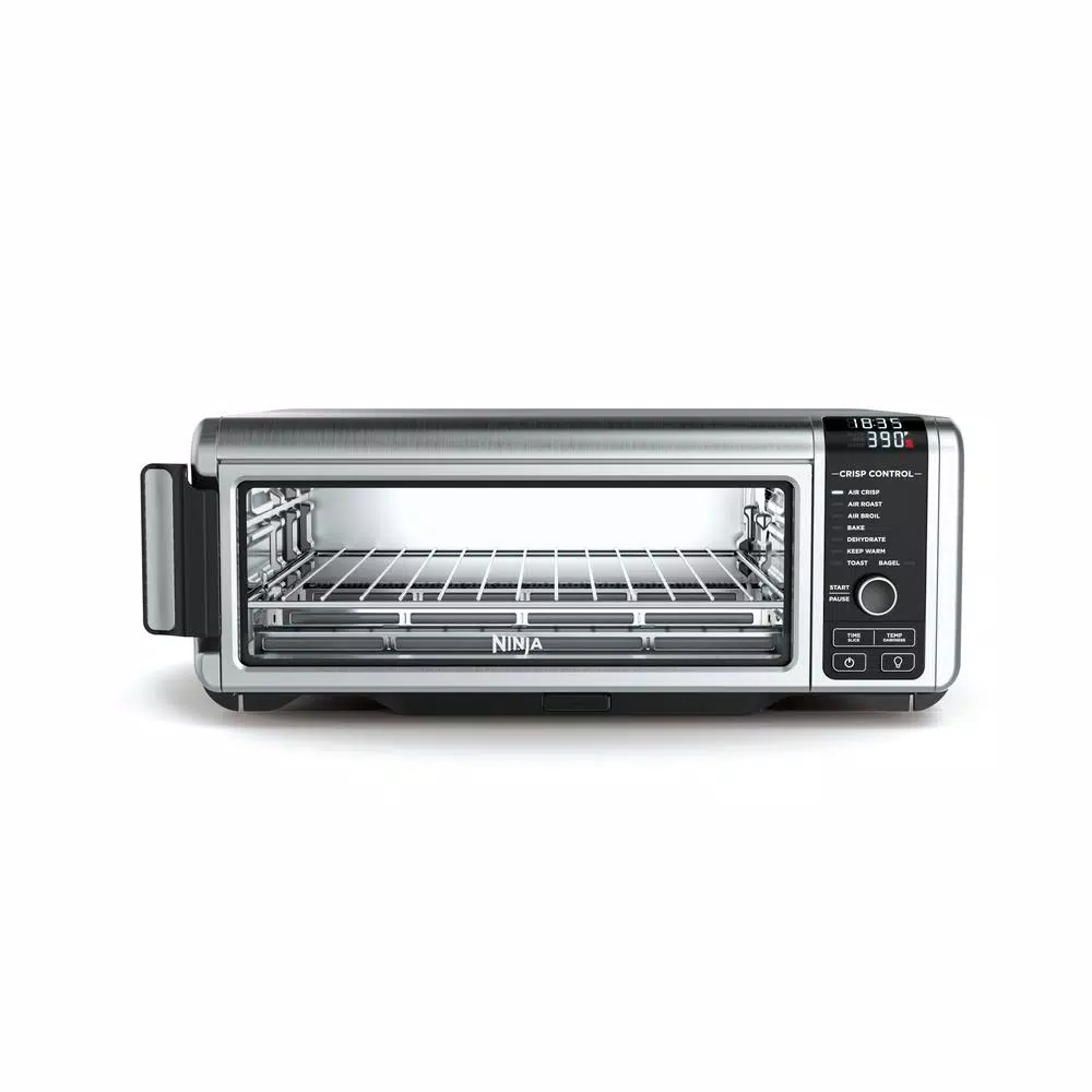 Toasters NINJA Stainless Steel Foodi Digital Air Fry Oven, Convection Oven, Toaster, Air Fryer, Flip-Away For Storage 3 Toasters NINJA Stainless Steel Foodi Digital Air Fry Oven, Convection Oven, Toaster, Air Fryer, Flip-Away For Storage