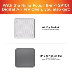 Toasters NINJA Stainless Steel Foodi Digital Air Fry Oven, Convection Oven, Toaster, Air Fryer, Flip-Away For Storage 15 Toasters NINJA Stainless Steel Foodi Digital Air Fry Oven, Convection Oven, Toaster, Air Fryer, Flip-Away For Storage -Costway Shop stainless steel ninja toaster ovens sp101 76 1000
