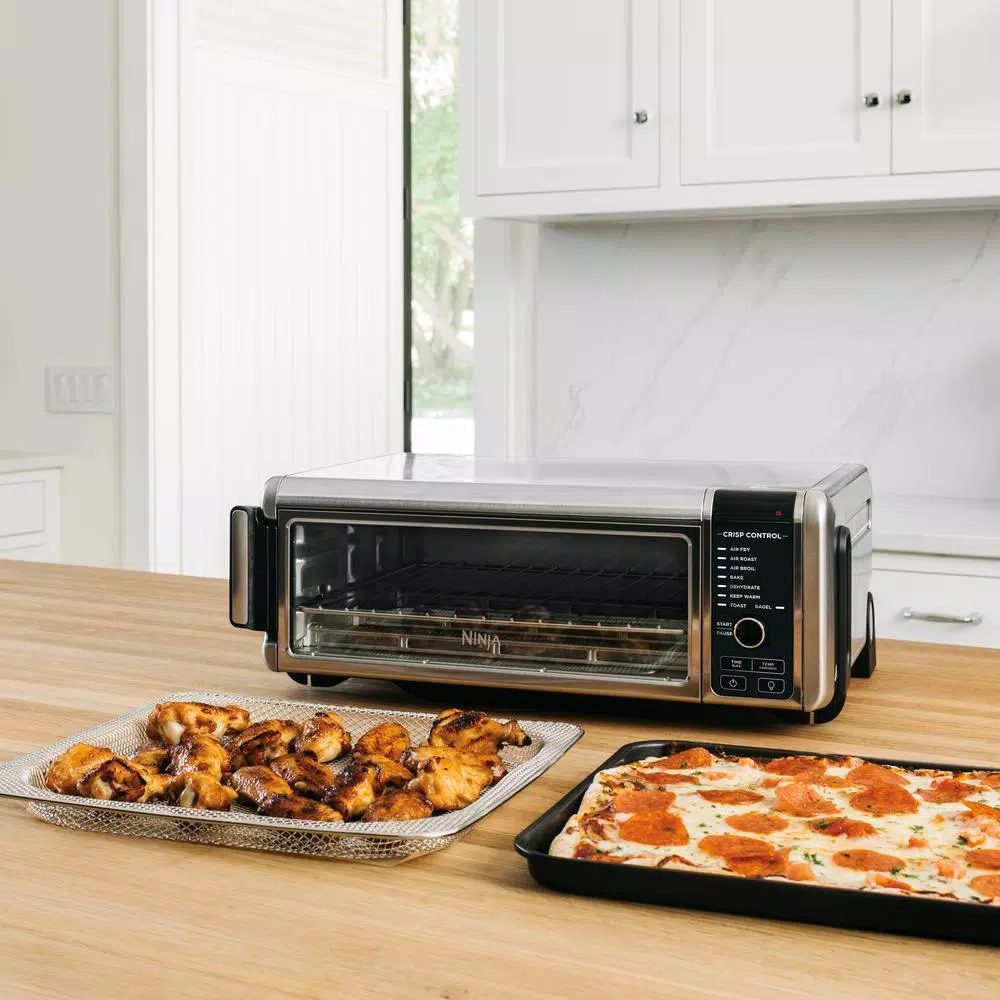 Toasters NINJA Stainless Steel Foodi Digital Air Fry Oven, Convection Oven, Toaster, Air Fryer, Flip-Away For Storage 4 Toasters NINJA Stainless Steel Foodi Digital Air Fry Oven, Convection Oven, Toaster, Air Fryer, Flip-Away For Storage - Image 2