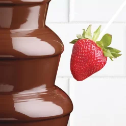 Dessert Makers Nostalgia 2 Lb. 3-Tier Chocolate Fondue Fountain -Costway Shop stainless steel nostalgia chocolate fountains cff 986 44 1000
