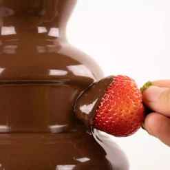 Dessert Makers Nostalgia 2 Lb. 3-Tier Chocolate Fondue Fountain -Costway Shop stainless steel nostalgia chocolate fountains cff 986 fa 1000