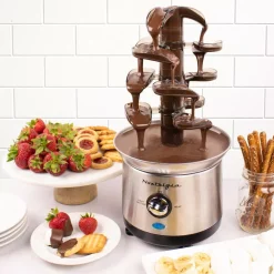 Dessert Makers Nostalgia 3-Tier Stainless Steel Cascading Fondue Fountain 9 Dessert Makers Nostalgia 3-Tier Stainless Steel Cascading Fondue Fountain -Costway Shop stainless steel nostalgia chocolate fountains cff1000 76 1000