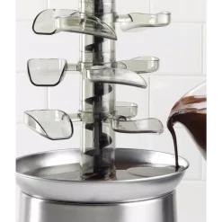 Dessert Makers Nostalgia 3-Tier Stainless Steel Cascading Fondue Fountain 4 Dessert Makers Nostalgia 3-Tier Stainless Steel Cascading Fondue Fountain -Costway Shop stainless steel nostalgia chocolate fountains cff1000 c3 1000