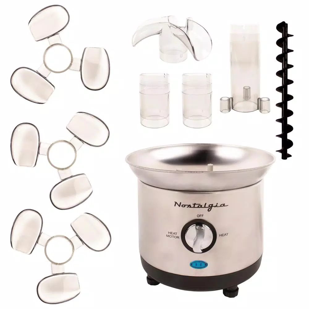 Nostalgia 3-Tier Stainless Steel Cascading Fondue Fountain Dessert Makers Nostalgia 3-Tier Stainless Steel Cascading Fondue Fountain -Costway Shop stainless steel nostalgia chocolate fountains cff1000 fa 1000