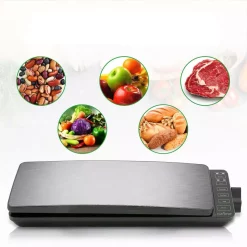 Food Processing NutriChef White With Reusable Vacuum Food Bags Stainless Steel Food Vacuum Sealer Electric Air Sealing Preserver System -Costway Shop stainless steel nutrichef food vacuum sealers pkvs35sts 1f 1000