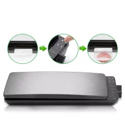 Food Processing NutriChef White With Reusable Vacuum Food Bags Stainless Steel Food Vacuum Sealer Electric Air Sealing Preserver System -Costway Shop stainless steel nutrichef food vacuum sealers pkvs35sts 44 1000