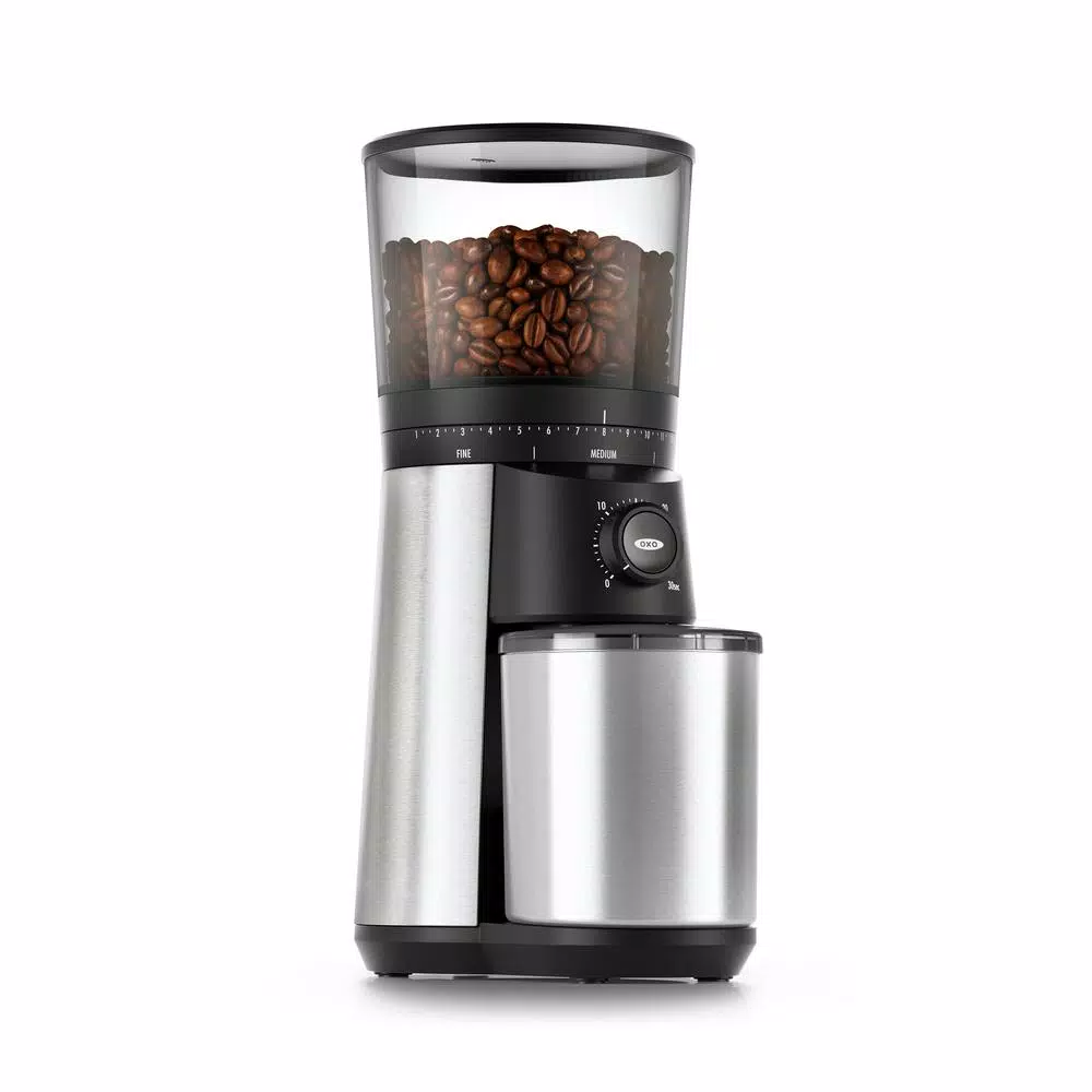Coffee Makers OXO 16 Oz. Stainless Steel Conical Coffee Grinder With Adjustable Settings 3 Coffee Makers OXO 16 Oz. Stainless Steel Conical Coffee Grinder With Adjustable Settings