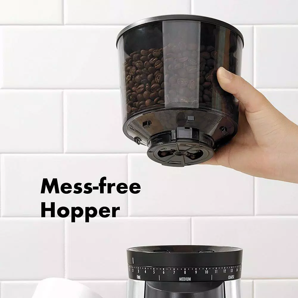 Coffee Makers OXO 16 Oz. Stainless Steel Conical Coffee Grinder With Adjustable Settings 7 Coffee Makers OXO 16 Oz. Stainless Steel Conical Coffee Grinder With Adjustable Settings - Image 5