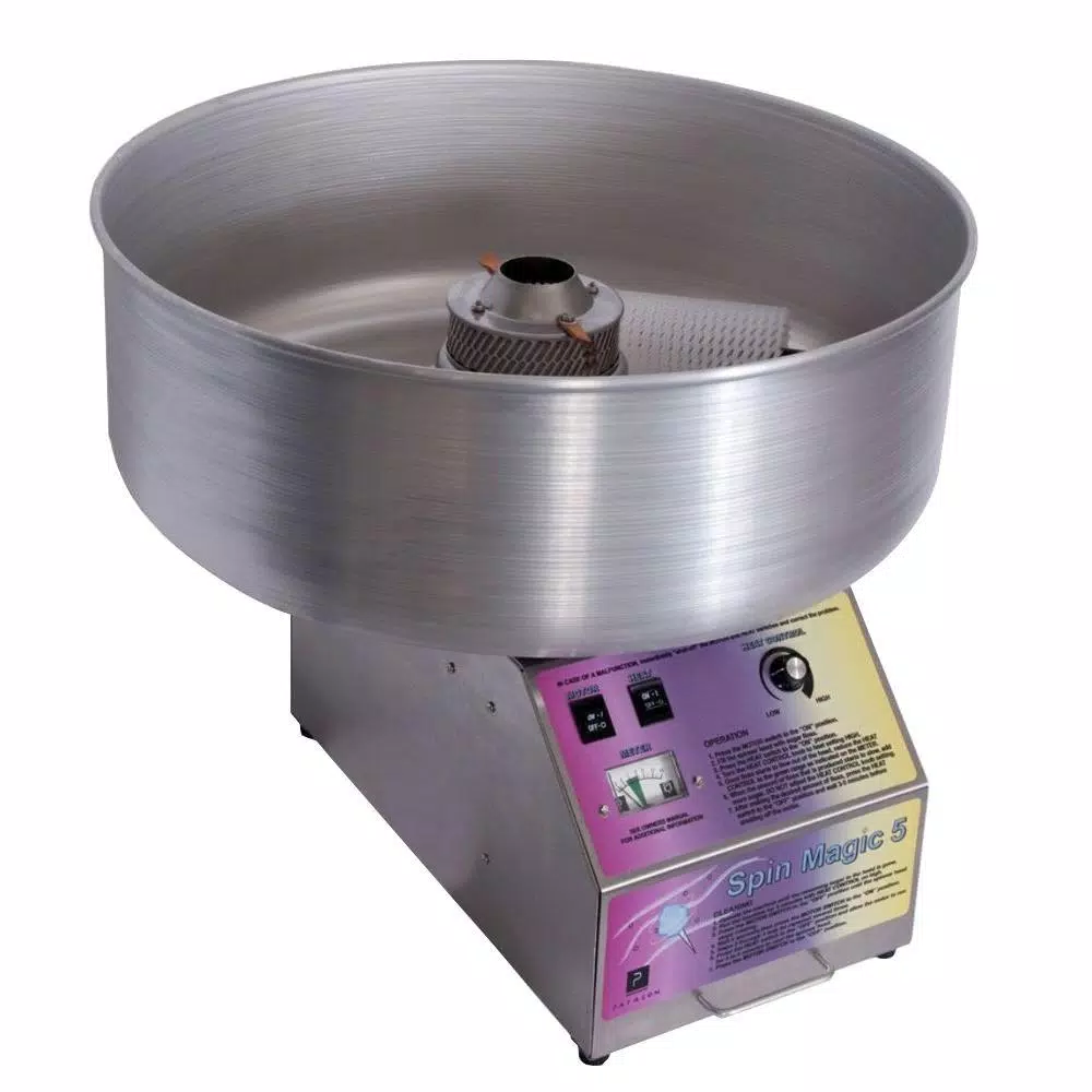 Dessert Makers Paragon Spin Magic 5 Stainless Steel Countertop Cotton Candy Machine 3 Dessert Makers Paragon Spin Magic 5 Stainless Steel Countertop Cotton Candy Machine