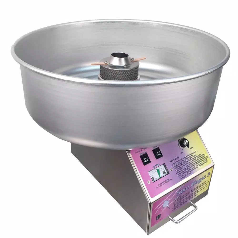 Dessert Makers Paragon Spin Magic 5 Stainless Steel Countertop Cotton Candy Machine 4 Dessert Makers Paragon Spin Magic 5 Stainless Steel Countertop Cotton Candy Machine - Image 2