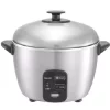 Cookers SPT 3-Cup Stainless Steel Rice Cooker -Costway Shop stainless steel stainless steel spt rice cookers sc 886 64 1000