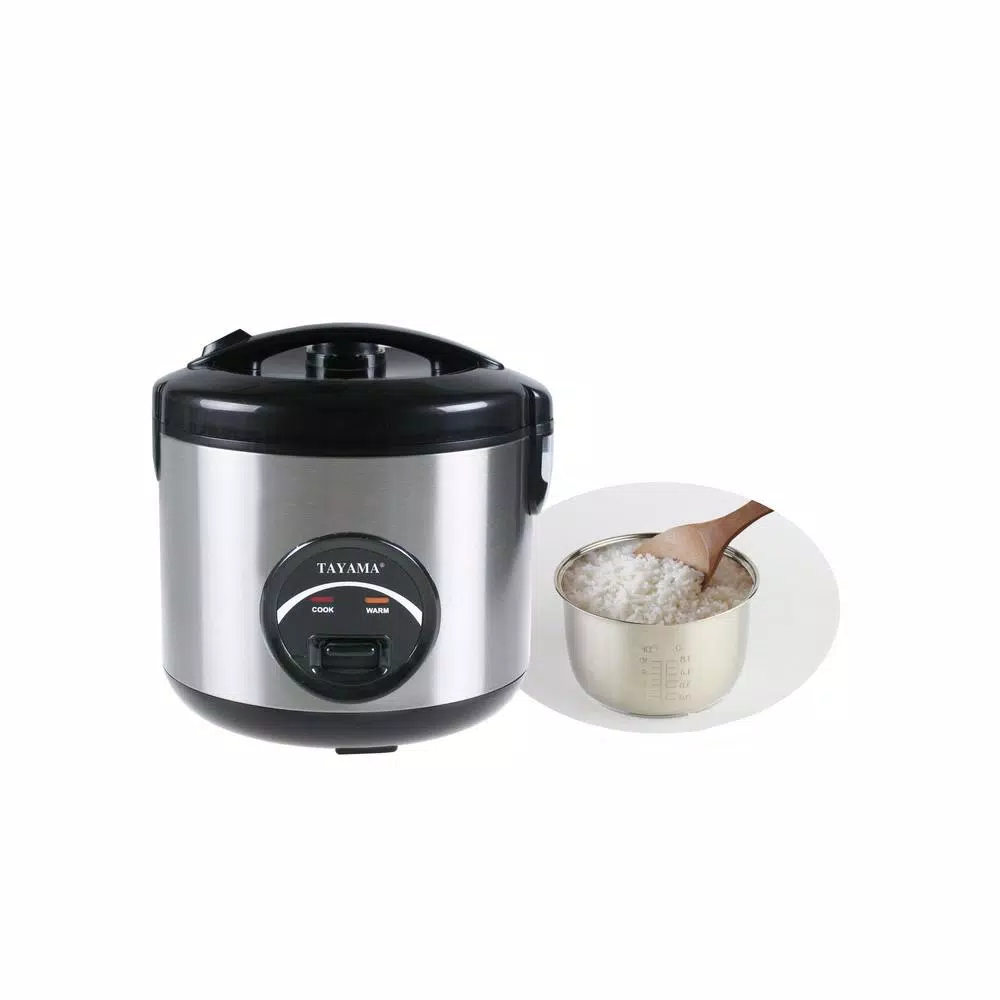 Tayama 10-Cups Stainless Steel Rice Cooker and Food Steamer Cookers Tayama 10-Cups Stainless Steel Rice Cooker And Food Steamer -Costway Shop stainless steel tayama rice cookers trsc 10r c3 1000