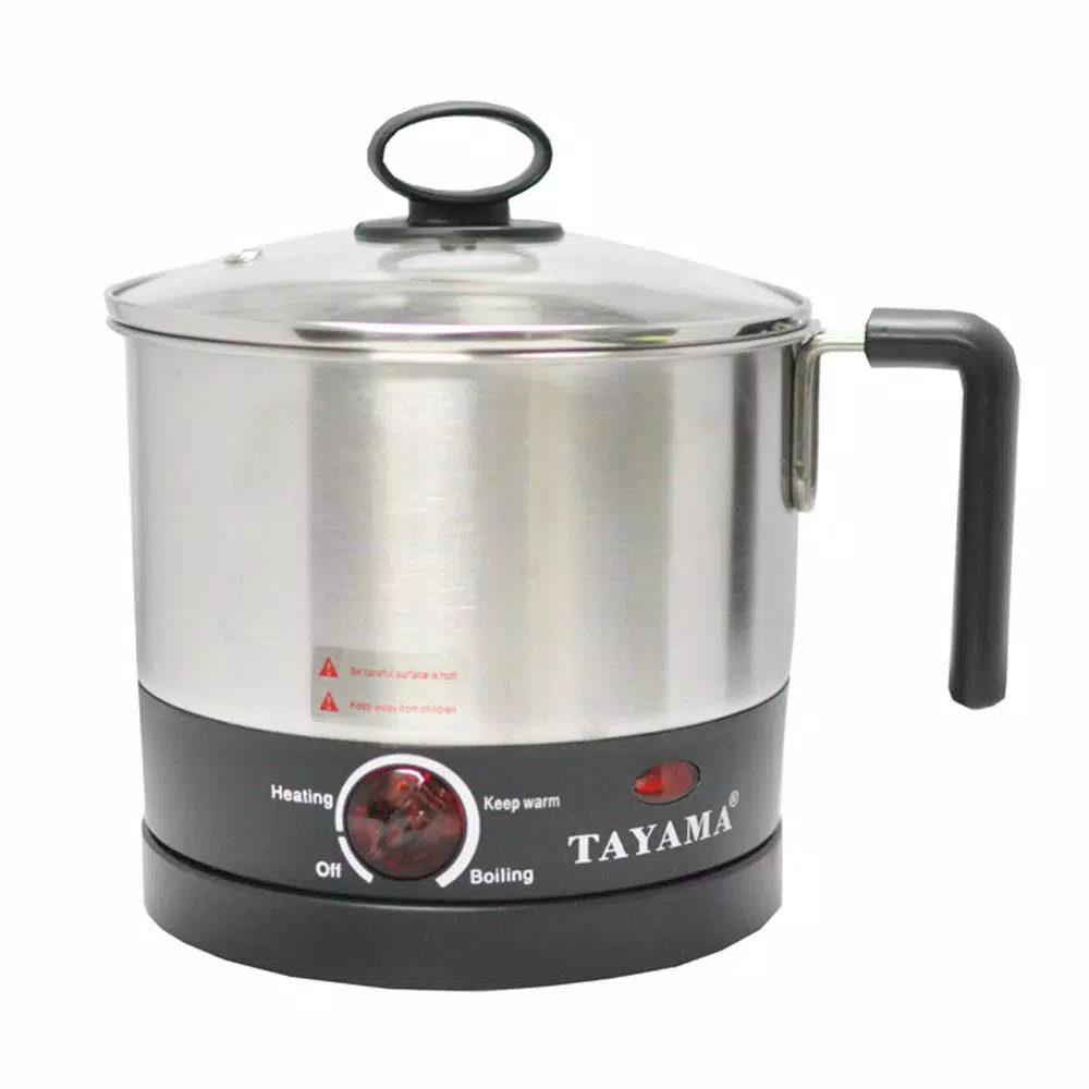Tayama 1 Qt. Stainless Steel Slow Cooker with Temperature Settings and Glass Lid Cookers Tayama 1 Qt. Stainless Steel Slow Cooker With Temperature Settings And Glass Lid -Costway Shop stainless steel tayama slow cookers epc 01 64 1000