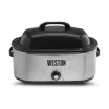Cookers Weston 22 Qt. Stainless Steel Roaster Oven -Costway Shop stainless steel weston slow cookers 03 4100 w 64 1000