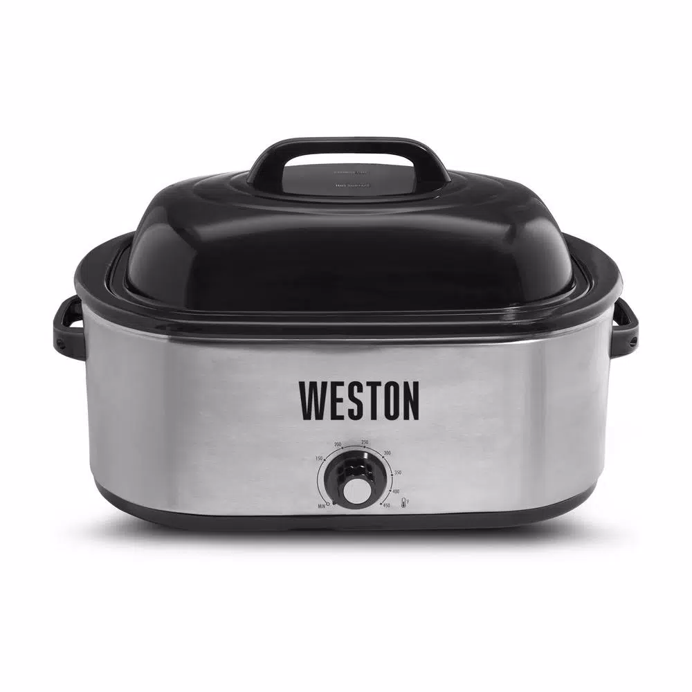 Cookers Weston 22 Qt. Stainless Steel Roaster Oven 3 Cookers Weston 22 Qt. Stainless Steel Roaster Oven