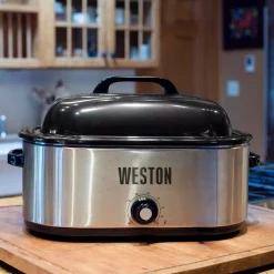 Cookers Weston 22 Qt. Stainless Steel Roaster Oven 13 Cookers Weston 22 Qt. Stainless Steel Roaster Oven -Costway Shop stainless steel weston slow cookers 03 4100 w fa 1000