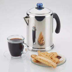 Coffee Makers Farberware 12-Cup Classic Stainless Steel With Blue Knob Coffee Percolator 6 Coffee Makers Farberware 12-Cup Classic Stainless Steel With Blue Knob Coffee Percolator -Costway Shop stainless steel with glass blue knob farberware french presses 47794 31 1000