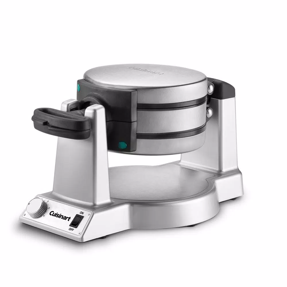 Electric Skillets & Indoor Grills Cuisinart 2-Waffle Stainless Steel Flip Belgian Waffle Maker 3 Electric Skillets & Indoor Grills Cuisinart 2-Waffle Stainless Steel Flip Belgian Waffle Maker